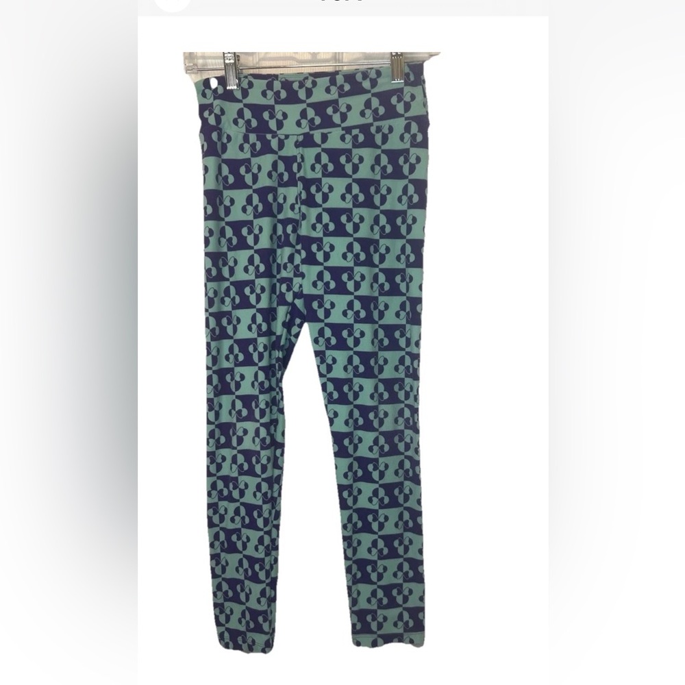 LuLaRoe Disney Minnie Mouse Leggings Women's One Size Teal Purple‎